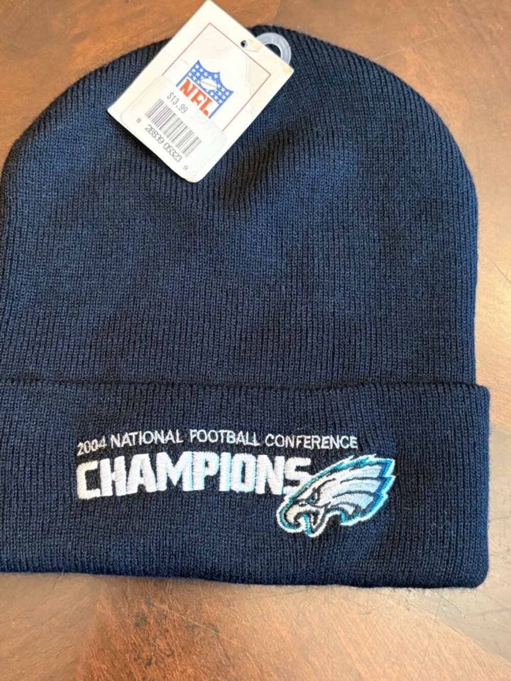 NWT Vintage 2004 Philadelphia Eagles NFC Champions Beanie Hat